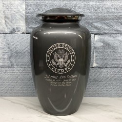 Customer Gallery - Army Cremation Urn - Gunmetal Gray