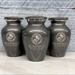 Customer Gallery - Marine Corps Keepsake Urn - Gunmetal Gray