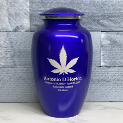 Customer Gallery - Marijuana Cremation Urn - Midnight Blue