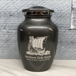Customer Gallery - Viking Ship Sharing Urn - Gunmetal Gray