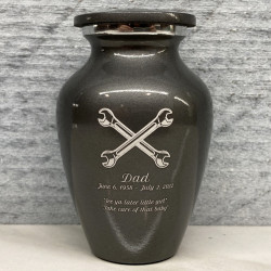 Customer Gallery - Mechanic Wrench Keepsake Urn - Gunmetal Gray
