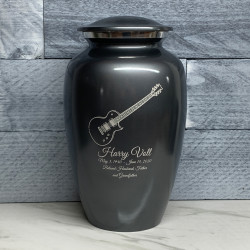 Customer Gallery - Electric Guitar Cremation Urn - Gunmetal Gray