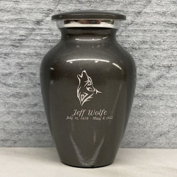 Customer Gallery - Wolf Keepsake Urn - Gunmetal Gray