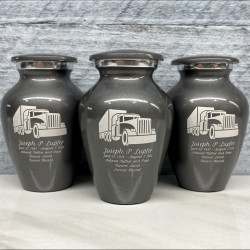 Customer Gallery - Semi Truck Keepsake Urn - Gunmetal Gray
