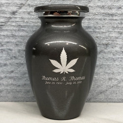 Customer Gallery - Marijuana Keepsake Urn - Gunmetal Gray