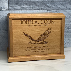 Customer Gallery - Eagle Cremation Urn - Signature Alder
