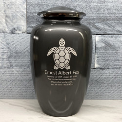 Customer Gallery - Sea Turtle Cremation Urn - Gunmetal Gray