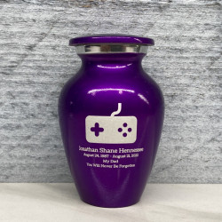 Customer Gallery - Gaming Keepsake Urn - Purple Luster
