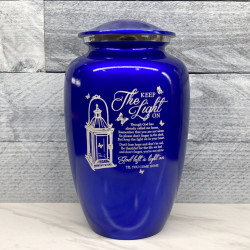 Customer Gallery - Keep the Light On Cremation Urn - Midnight Blue