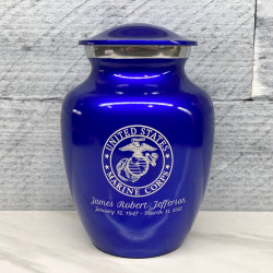 Customer Gallery - Marine Corps Sharing Urn - Midnight Blue
