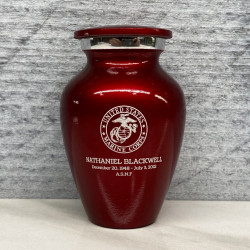 Customer Gallery - Marine Corps Keepsake Urn - Ruby Red