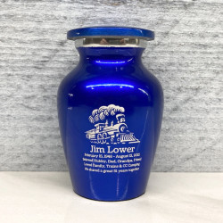Customer Gallery - Train Keepsake Urn - Midnight Blue