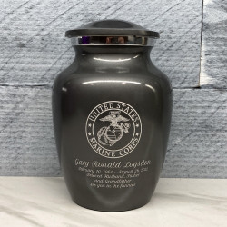 Customer Gallery - Marine Corps Sharing Urn - Gunmetal Gray
