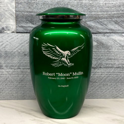 Customer Gallery - Eagle Cremation Urn - Shamrock Green