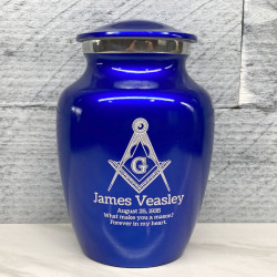 Customer Gallery - Masonic Sharing Urn - Midnight Blue
