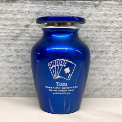 Customer Gallery - Playing Cards Keepsake Urn - Midnight Blue