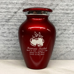 Customer Gallery - Beer Keepsake Urn - Ruby Red