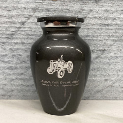 Customer Gallery - Classic Tractor Keepsake Urn - Gunmetal Gray