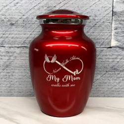 Customer Gallery - My Mom Walks With Me Sharing Urn - Ruby Red