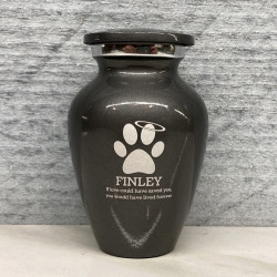 Customer Gallery - Keepsake Angel Paw Pet Cremation Urn - Gunmetal Gray