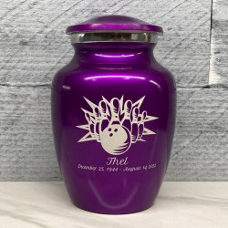 Customer Gallery - Bowling Sharing Urn - Purple Luster