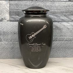Customer Gallery - Electric Guitar Cremation Urn - Gunmetal Gray