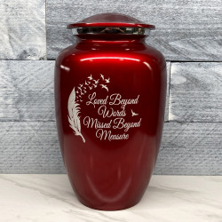Customer Gallery - Loved Beyond Words Cremation Urn - Ruby Red