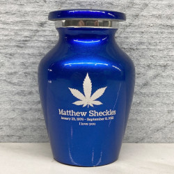 Customer Gallery - Marijuana Keepsake Urn - Midnight Blue