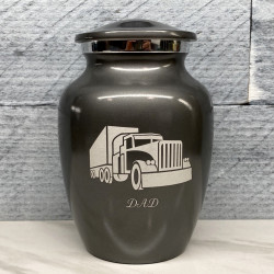 Customer Gallery - Semi Truck Sharing Urn - Gunmetal Gray