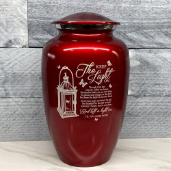 Customer Gallery - Keep the Light On Cremation Urn - Ruby Red