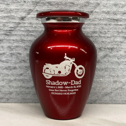 Customer Gallery - Motorcycle Keepsake Urn - Ruby Red