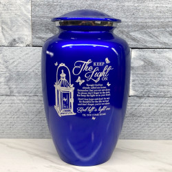 Customer Gallery - Keep the Light On Cremation Urn - Midnight Blue