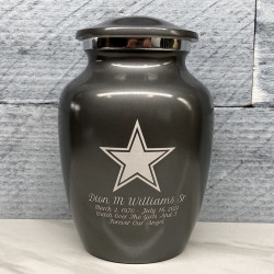 Customer Gallery - Dallas Star Sharing Urn - Gunmetal Gray