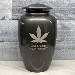 Customer Gallery - Marijuana Cremation Urn - Gunmetal Gray