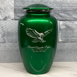 Customer Gallery - Eagle Cremation Urn - Shamrock Green
