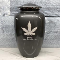 Customer Gallery - Marijuana Cremation Urn - Gunmetal Gray