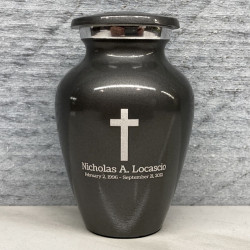 Customer Gallery - Cross Keepsake Urn - Gunmetal Gray