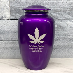 Customer Gallery - Marijuana Cremation Urn - Purple Luster