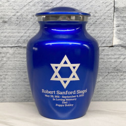 Customer Gallery - Star of David Sharing Urn - Midnight Blue