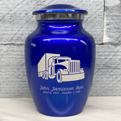 Customer Gallery - Semi Truck Sharing Urn - Midnight Blue