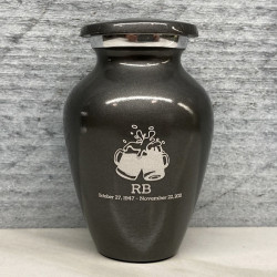 Customer Gallery - Beer Keepsake Urn - Gunmetal Gray