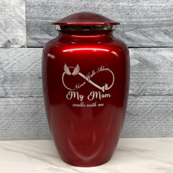 Customer Gallery - My Mom Walks With Me Cremation Urn - Ruby Red