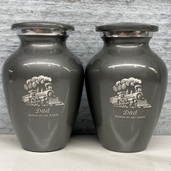 Customer Gallery - Train Keepsake Urn - Gunmetal Gray