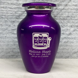 Customer Gallery - Slot Machine Keepsake Urn - Purple Luster