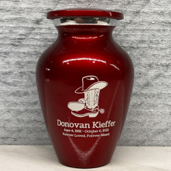Customer Gallery - Cowboy Boots Keepsake Urn - Ruby Red