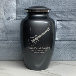 Customer Gallery - Electric Guitar Cremation Urn - Gunmetal Gray
