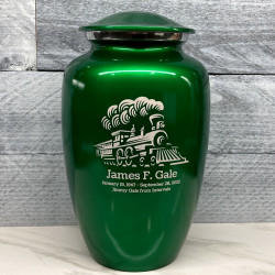 Customer Gallery - Train Cremation Urn - Shamrock Green