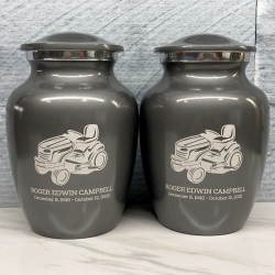 Customer Gallery - Riding Lawn Mower Sharing Urn - Gunmetal Gray