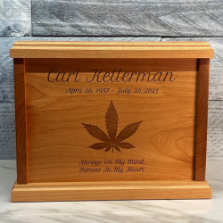 Customer Gallery - Marijuana Cremation Urn - Signature Alder