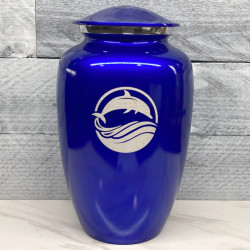 Customer Gallery - Dolphin Cremation Urn - Midnight Blue